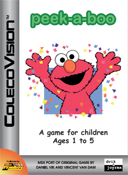 Peek-a-Boo box art for Colecovision