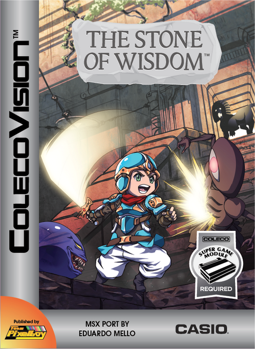 Stone of Wisdom box art for Colecovision