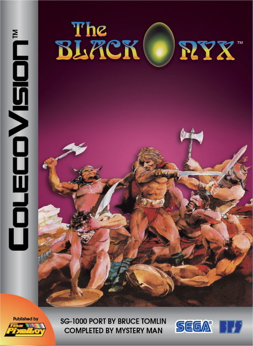 The Black Onyx box art for Colecovision