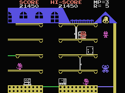 Mappy screenshot 3 for Colecovision