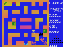 Pyramid Warp & Battleship Clapton 2 screenshot 1 for Colecovision