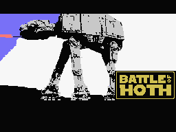 Battle of Hoth title screen for Colecovision