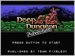 Deep Dungeon Adventure title screen for Colecovision
