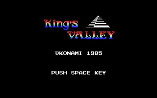 King's Valley title screen for Colecovision