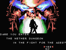 Nether Dungeon title screen for Colecovision