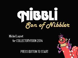 Nibbli: Son of Nibbler title screen for Colecovision