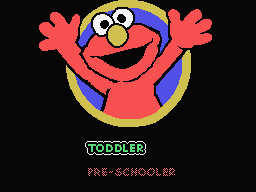 Peek-a-Boo title screen for Colecovision