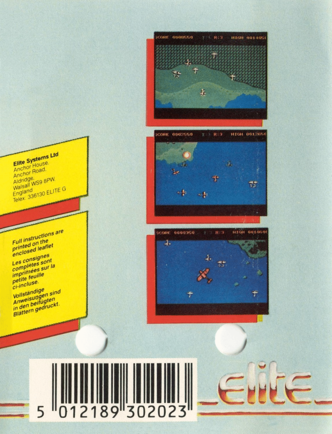 1942 box art for Commodore 64