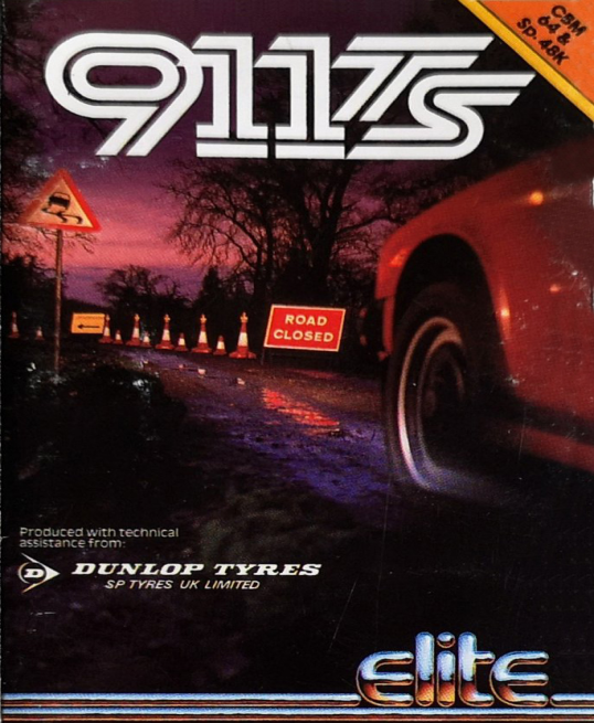 911 Tiger Shark box art for Commodore 64