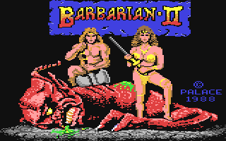Barbarian 2: The Dungeon Of Drax box art for Commodore 64