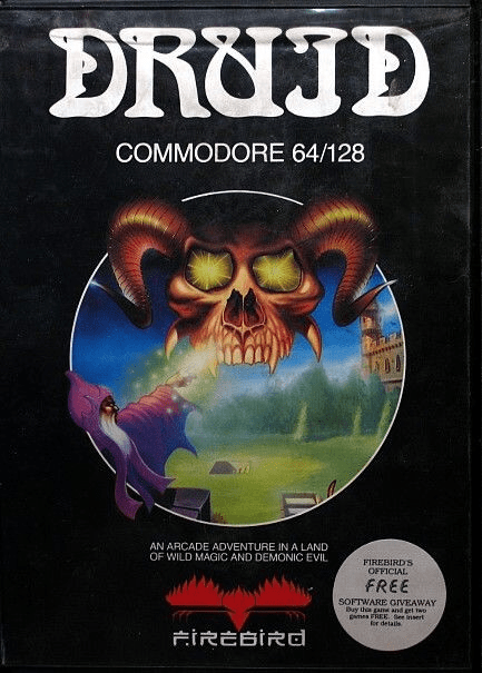 Druid: An Arcade Adventure box art for Commodore 64