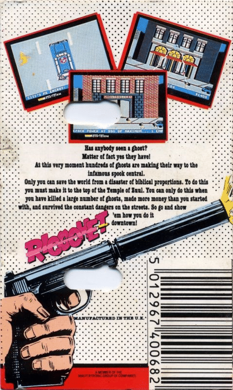 Ghostbusters box art for Commodore 64