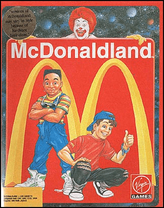 McDonaldland box art for Commodore 64
