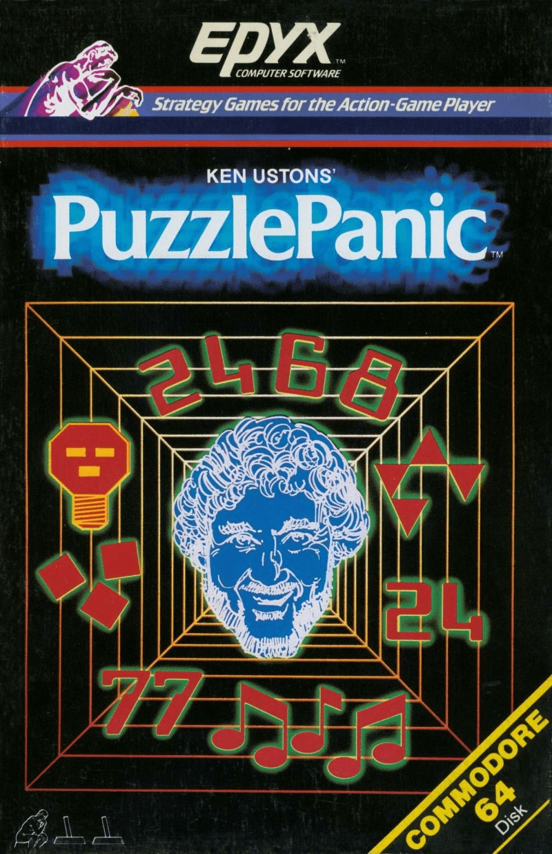 Puzzle Panic box art for Commodore 64