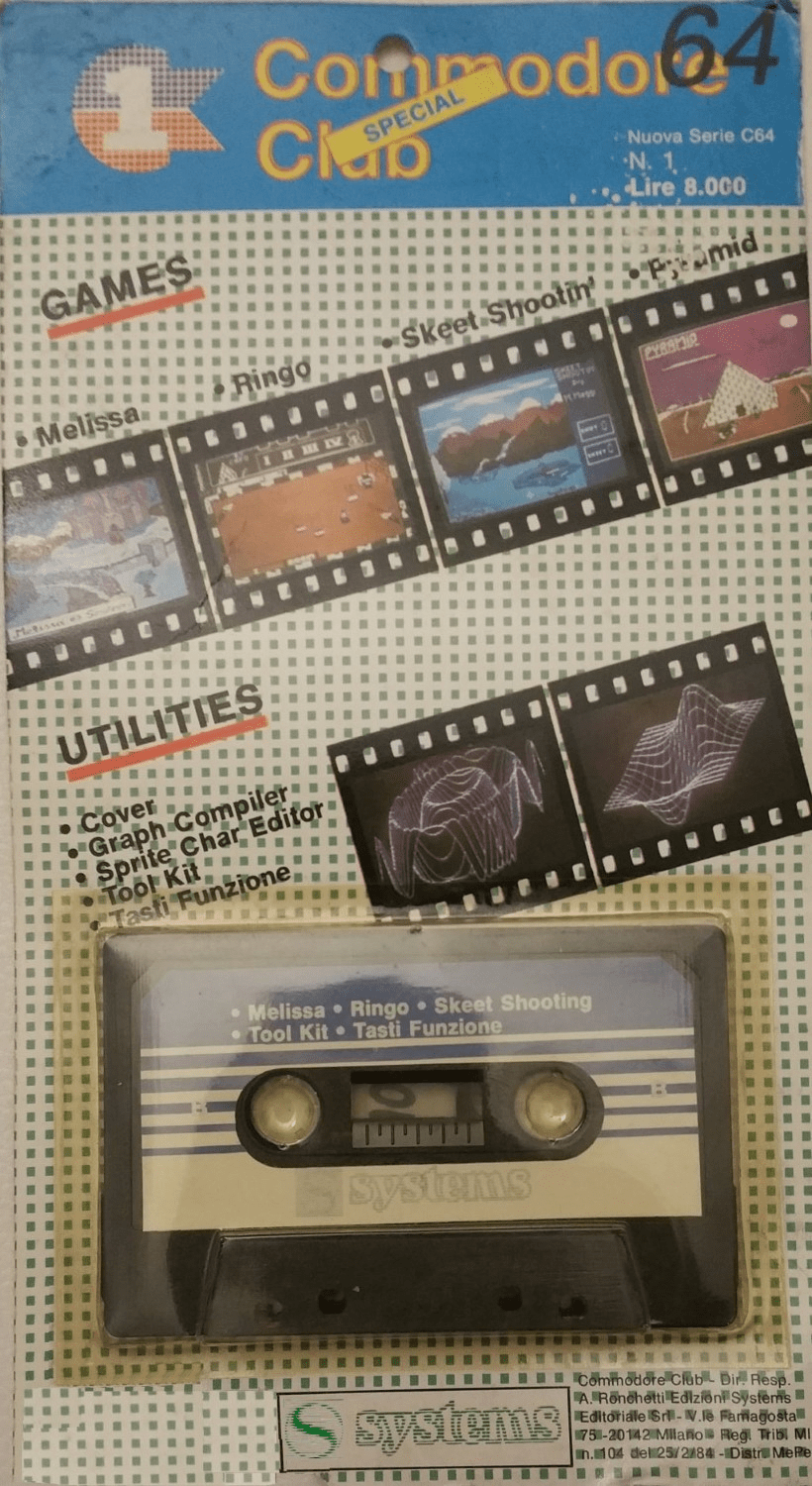 100,000 Pyramid box art for Commodore 64