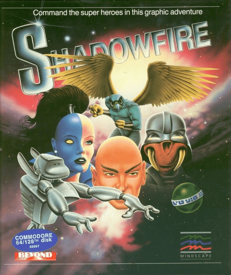 Shadowfire box art for Commodore 64