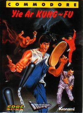 Yie Ar Kung Fu box art for Commodore 64