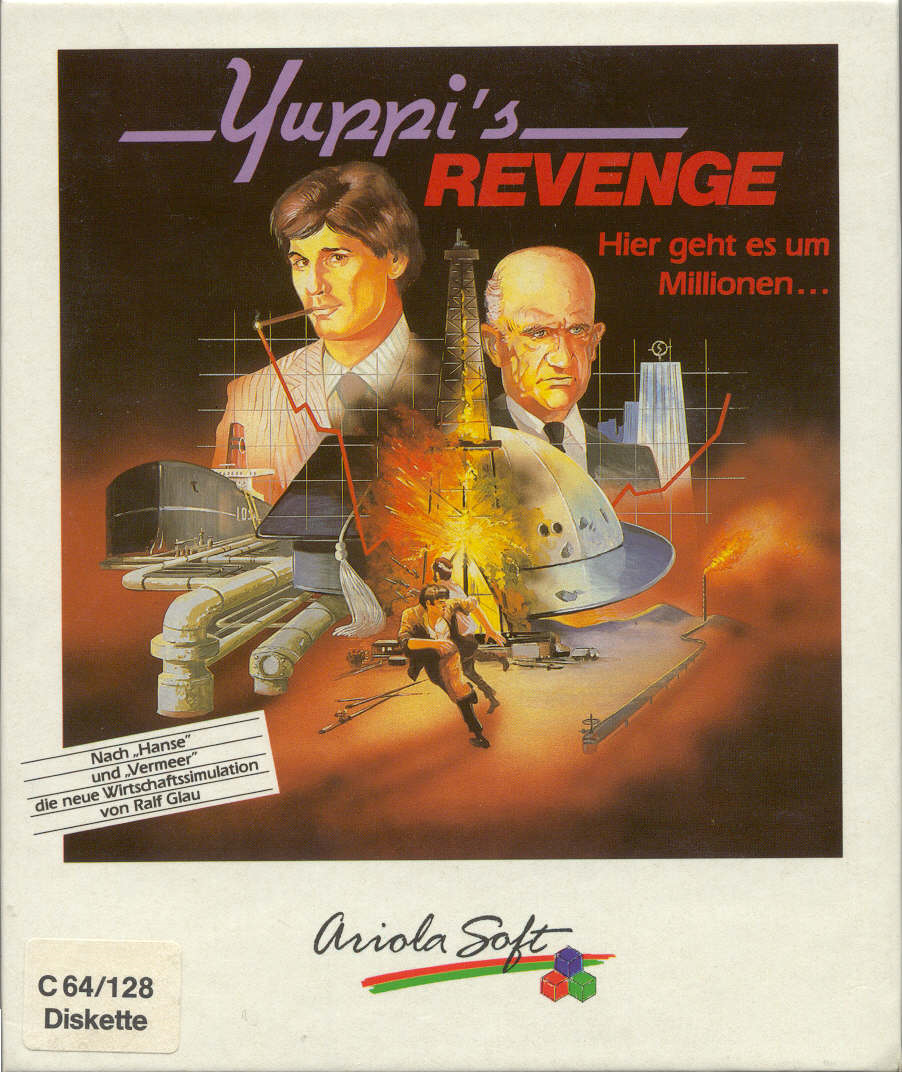 Yuppi's Revenge box art for Commodore 64