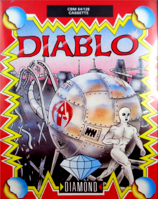 Diablo box art for Commodore 64