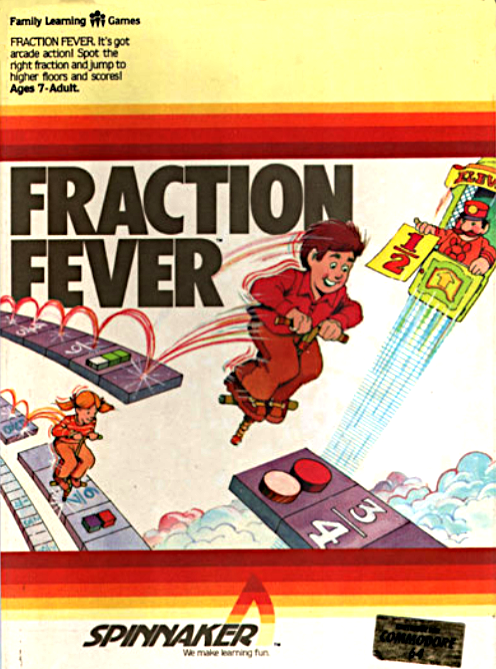 Fraction Fever box art for Commodore 64