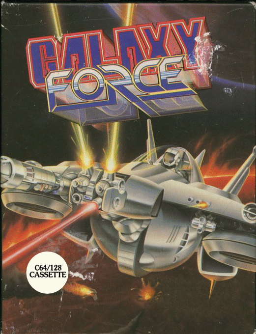 Galaxy Force II box art for Commodore 64