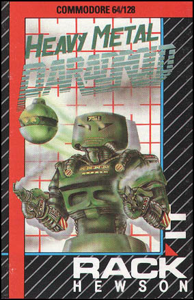 Heavy Metal Paradroid box art for Commodore 64