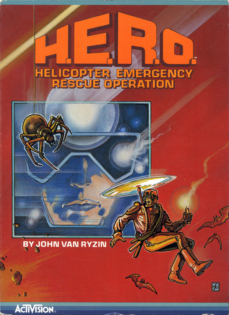 HERO box art for Commodore 64