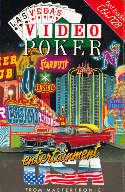 Las Vegas Video Poker box art for Commodore 64