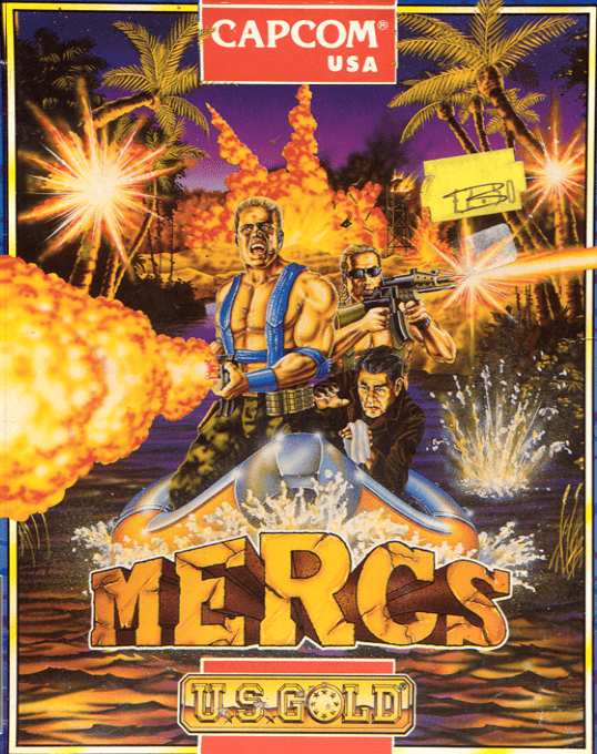 MERCS box art for Commodore 64