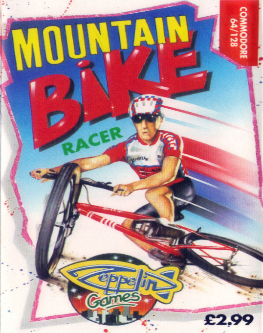 Mountain Bike Racer box art for Commodore 64