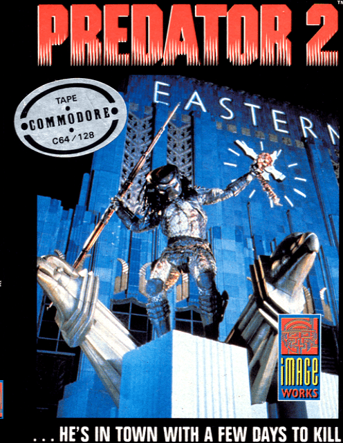 Predator 2 box art for Commodore 64