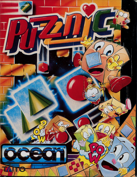 Puzznic box art for Commodore 64