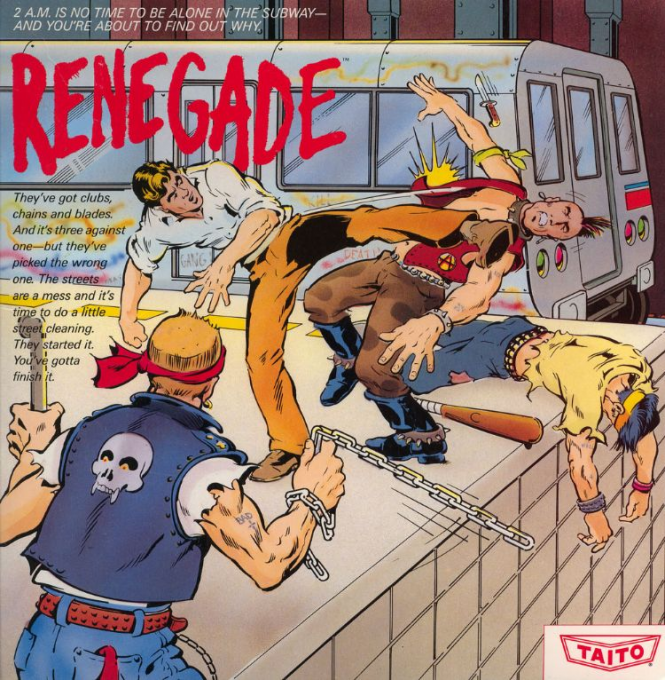 Renegade [Cassette] box art for Commodore 64