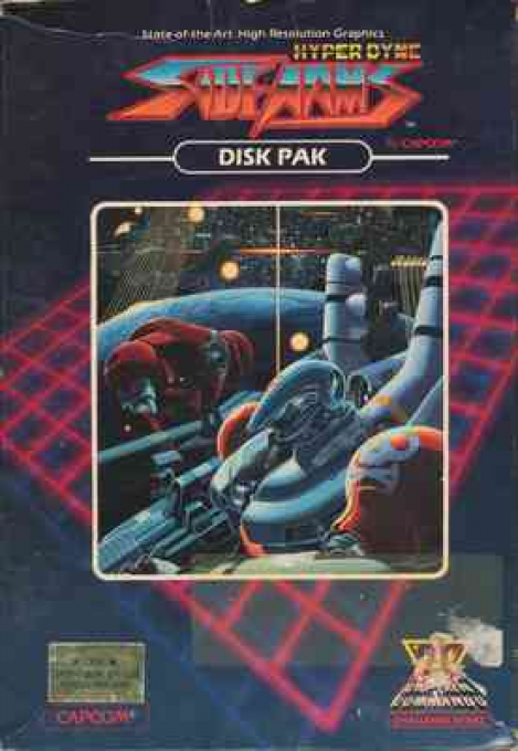 Side Arms Hyper Dyne box art for Commodore 64