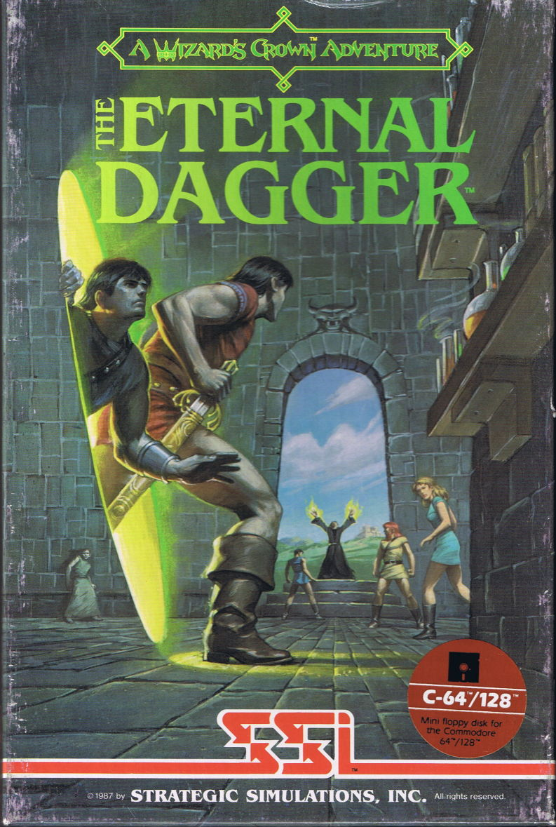 The Eternal Dagger box art for Commodore 64