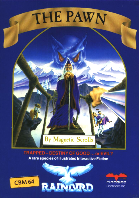 The Pawn box art for Commodore 64