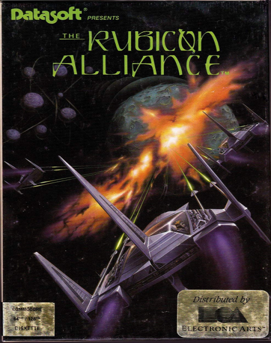 The Rubicon Alliance box art for Commodore 64