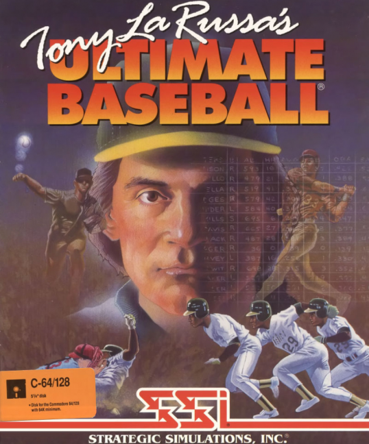 Tony La Russa's Ultimate Baseball box art for Commodore 64