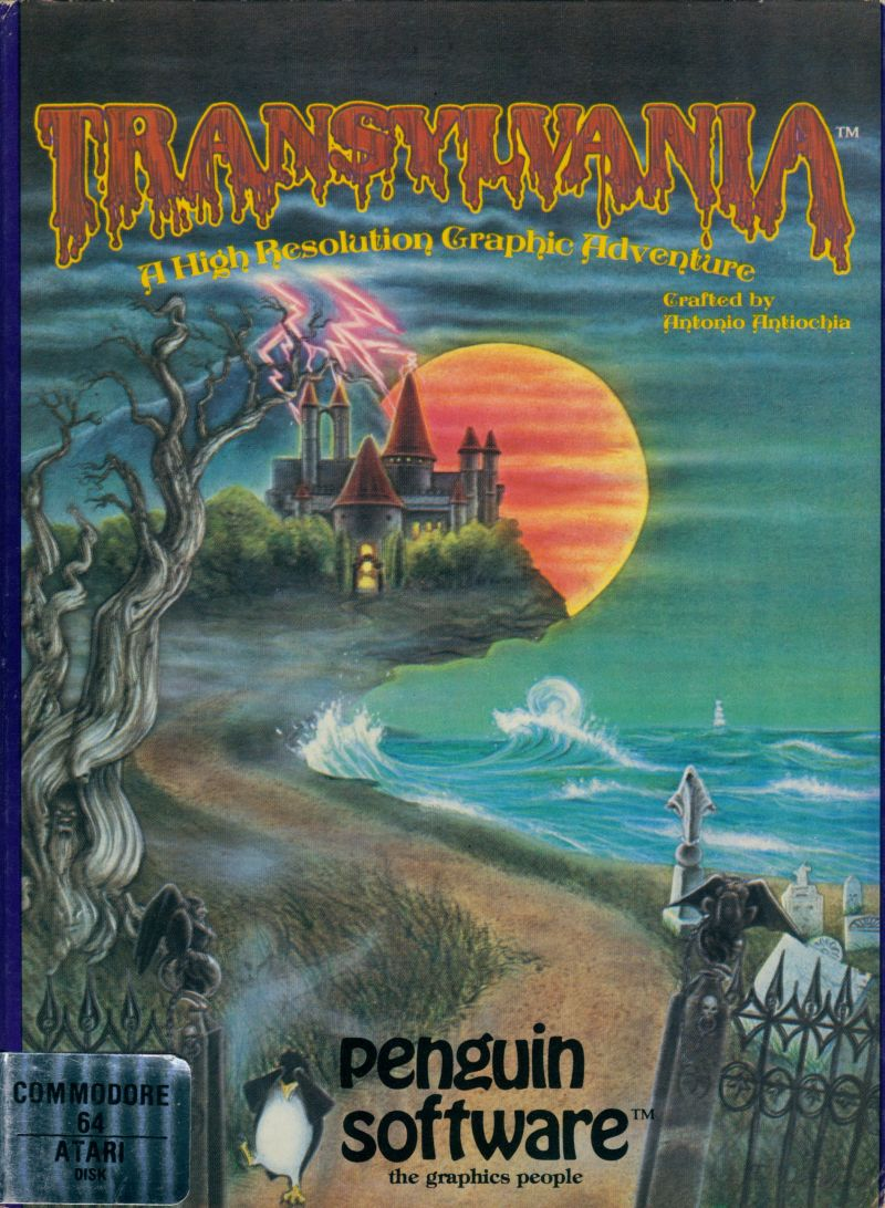 Transylvania box art for Commodore 64