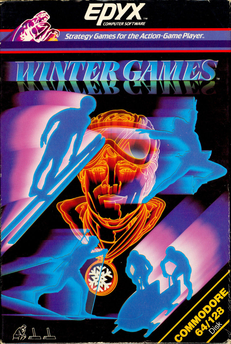 Winter Games [Cassette] box art for Commodore 64