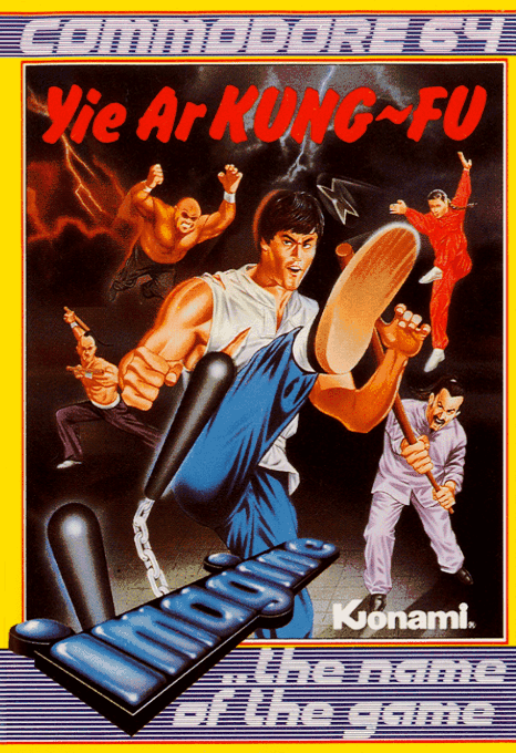 Yie Ar Kung-Fu [Cassette] box art for Commodore 64
