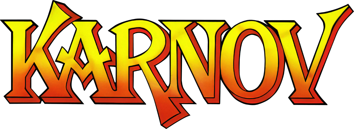 Karnov logo for Commodore 64