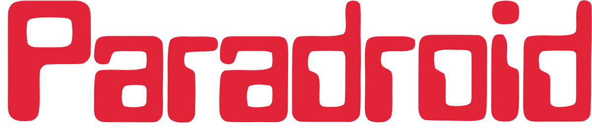 Paradroid logo for Commodore 64