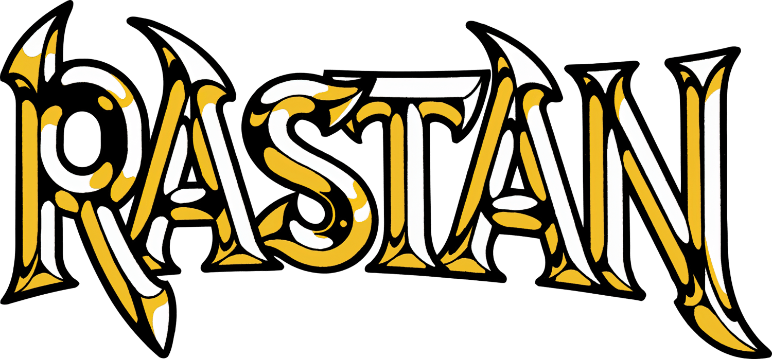 Rastan logo for Commodore 64