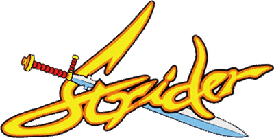 Strider logo for Commodore 64