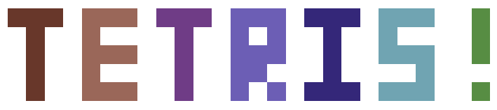 Tetris logo for Commodore 64