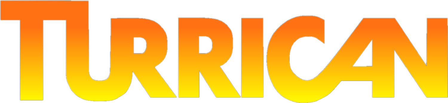 Turrican logo for Commodore 64