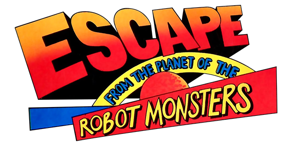 Escape from the Planet of the Robot Monsters logo for Commodore 64