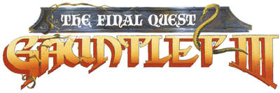 Gauntlet III logo for Commodore 64