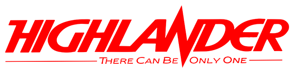 Highlander logo for Commodore 64
